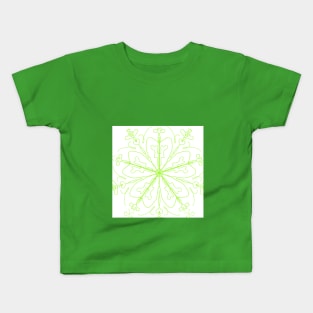 delicate green mandala Kids T-Shirt